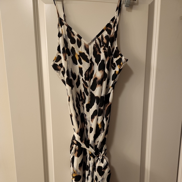 None Pants - NWT Leopard Tank Pants Jumpsuit.